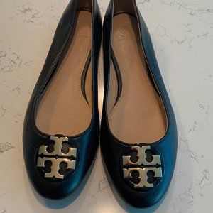 Tory Burch Black Flats